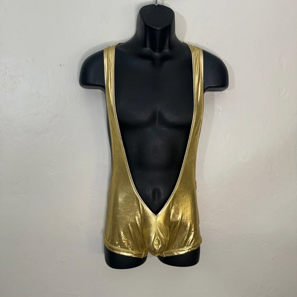 Ball Singlet 32" waist unstretched Gently worn Metallic stretch fabric - Picture 2 of 3